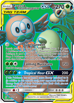 Rowlet & Alolan Exeggutor-GX — Unified Minds