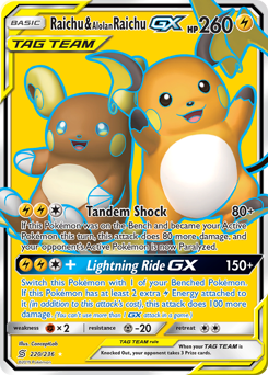 Raichu & Alolan Raichu-GX — Unified Minds