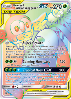 Rowlet & Alolan Exeggutor-GX — Unified Minds