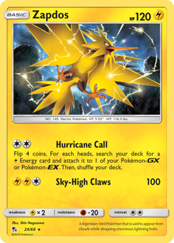 Zapdos — Hidden Fates