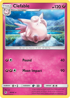 Clefable — Hidden Fates