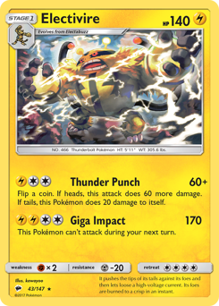 Electivire — Burning Shadows