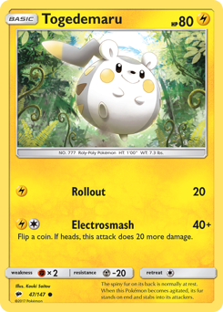Togedemaru — Burning Shadows