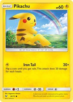 Pikachu — Shining Legends