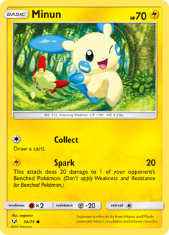 Minun — Shining Legends
