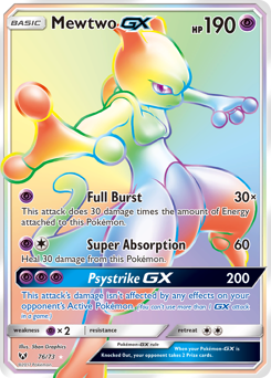 Mewtwo-GX — Shining Legends
