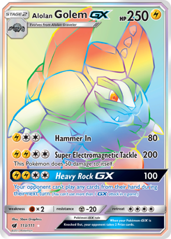 Alolan Golem-GX — Crimson Invasion