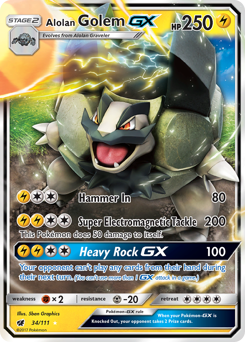 Alolan Golem-GX — Crimson Invasion