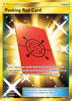 Peeking Red Card — Ultra Prism