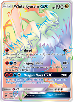White Kyurem-GX — Dragon Majesty