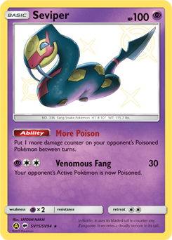 Seviper — Hidden Fates Shiny Vault