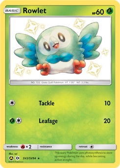 Rowlet — Hidden Fates Shiny Vault