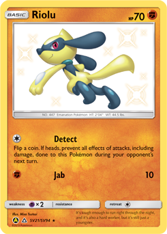 Riolu — Hidden Fates Shiny Vault
