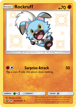 Rockruff — Hidden Fates Shiny Vault