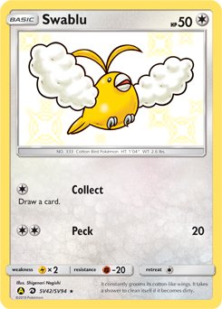 Swablu — Hidden Fates Shiny Vault