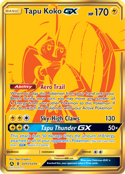 Tapu Koko-GX — Hidden Fates Shiny Vault