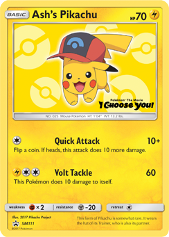 Ash's Pikachu — SM Black Star Promos