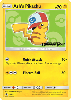 Ash's Pikachu — SM Black Star Promos