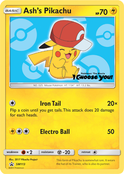 Ash's Pikachu — SM Black Star Promos
