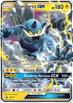Thundurus-GX — SM Black Star Promos