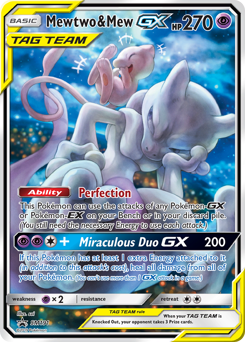 Mewtwo & Mew-GX — SM Black Star Promos