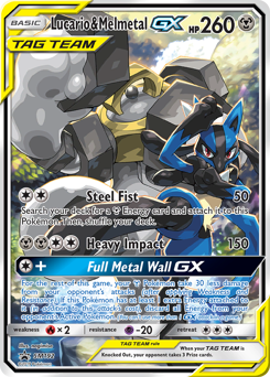 Lucario & Melmetal-GX — SM Black Star Promos