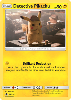 Detective Pikachu — SM Black Star Promos