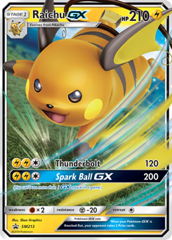 Raichu-GX — SM Black Star Promos