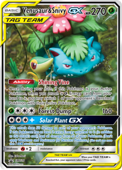 Venusaur & Snivy-GX — SM Black Star Promos