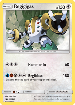 Regigigas — SM Black Star Promos