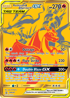 Reshiram & Charizard-GX — SM Black Star Promos