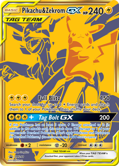 Pikachu & Zekrom-GX — SM Black Star Promos