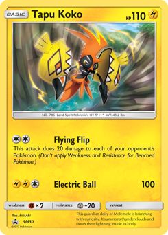 Tapu Koko — SM Black Star Promos