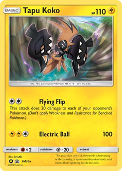 Tapu Koko — SM Black Star Promos