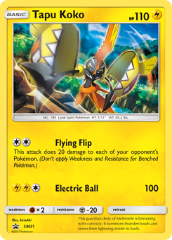 Tapu Koko — SM Black Star Promos