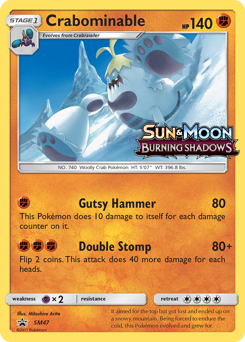 Crabominable — SM Black Star Promos