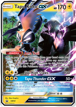 Tapu Koko-GX — SM Black Star Promos