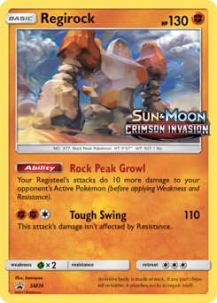 Regirock — SM Black Star Promos