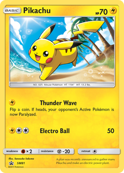 Pikachu — SM Black Star Promos