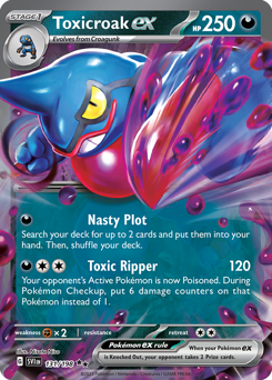 Toxicroak ex — Scarlet & Violet
