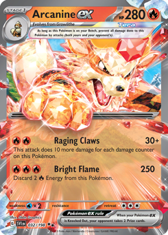 Arcanine ex — Scarlet & Violet