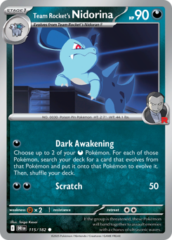Team Rocket's Nidorina — Destined Rivals