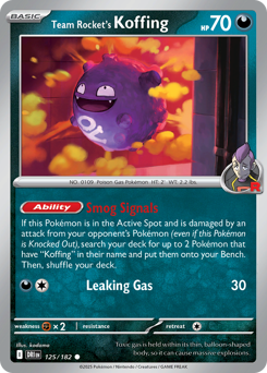Team Rocket's Koffing — Destined Rivals