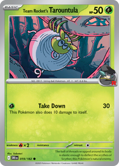 Team Rocket's Tarountula — Destined Rivals