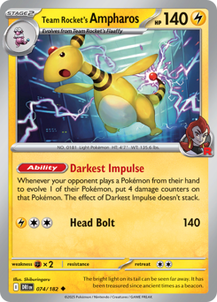 Team Rocket's Ampharos — Destined Rivals
