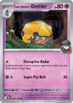 Team Rocket's Dottler — Destined Rivals