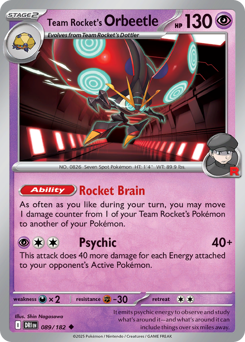 Team Rocket's Orbeetle — Destined Rivals