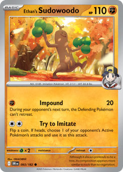 Ethan's Sudowoodo — Destined Rivals