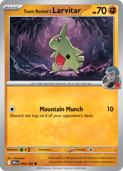 Team Rocket's Larvitar — Destined Rivals
