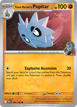 Team Rocket's Pupitar — Destined Rivals